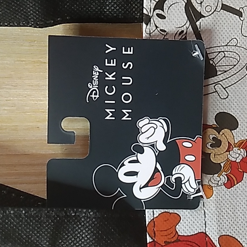 Mickey Mouse Tote / Shopping Bag 12.5 x 13 1/4 ×7 NWT White, Red & Black - Picture 3 of 6